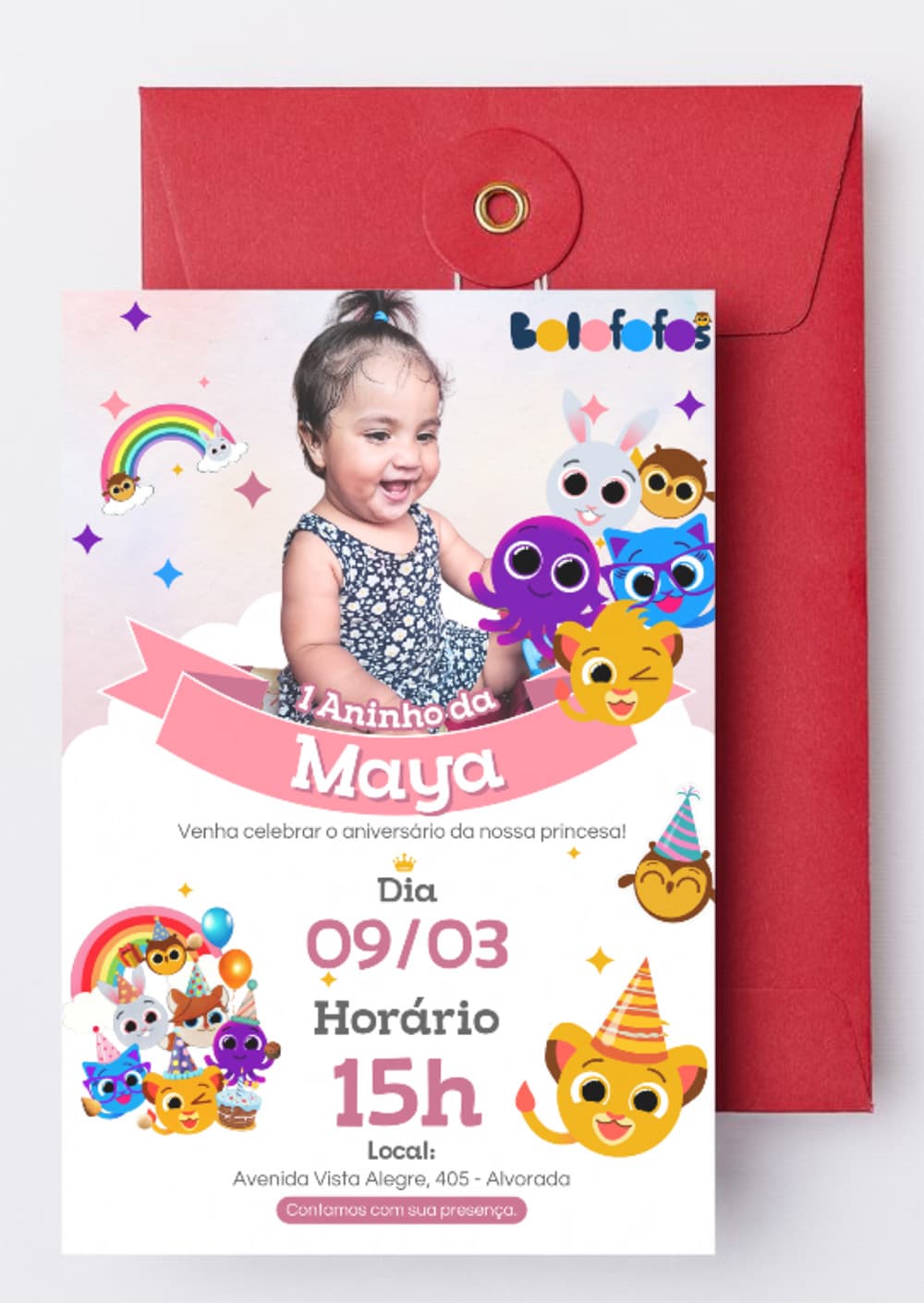 convite de aniversário