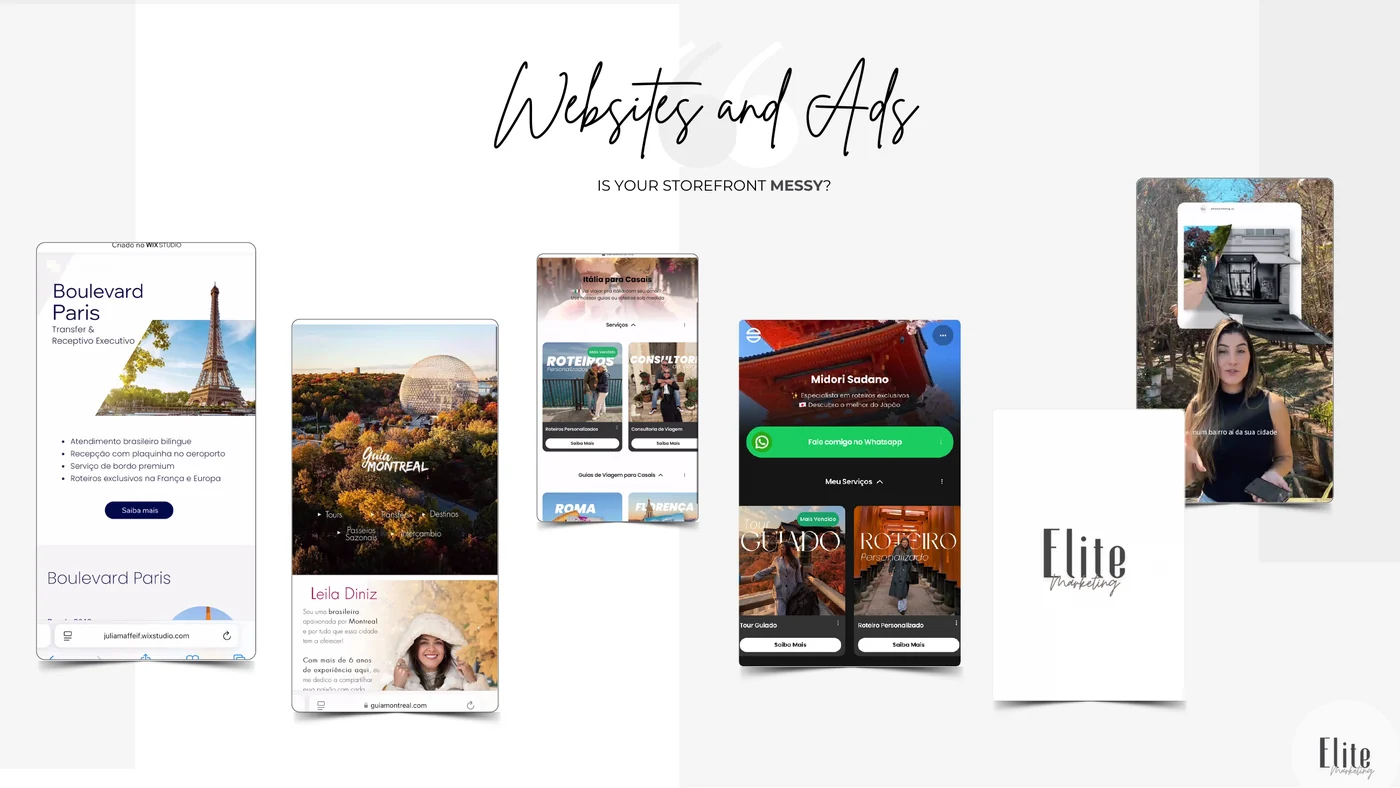 Elite Marketing websites and ads example